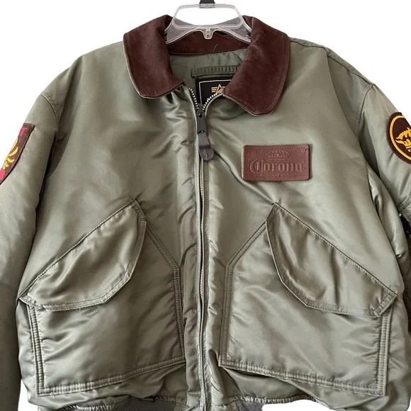 Vintage Jimmy Buffett flight jacket LARGE 2000 Tour Alpha